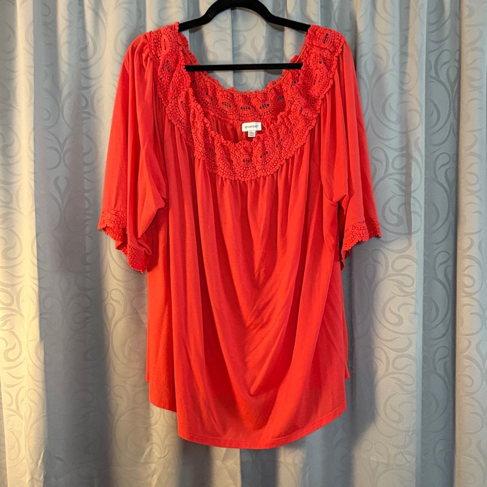 Women's CoralLace Trim Top